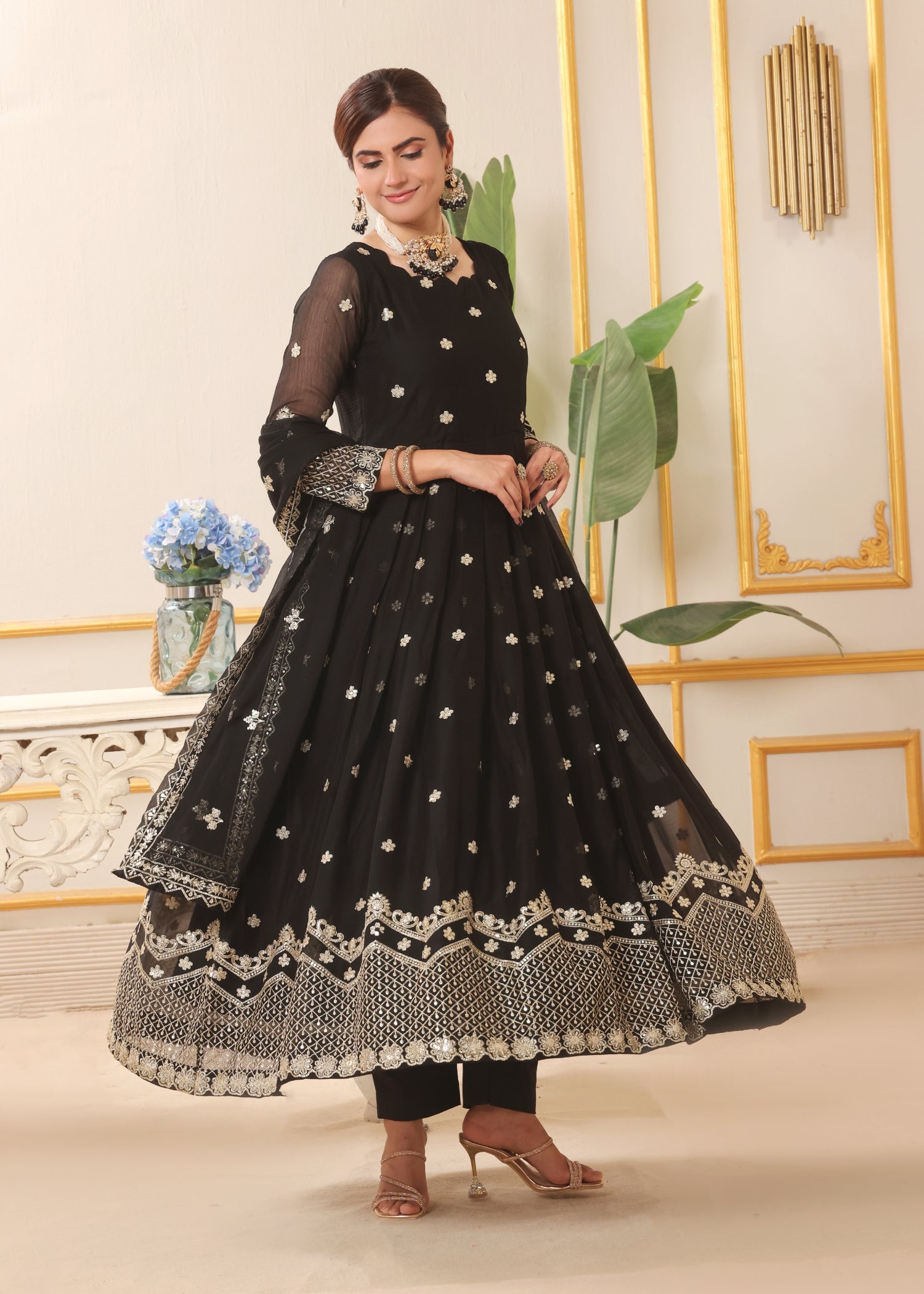 Abaan Zohan Dhanak Black Women 3pcs