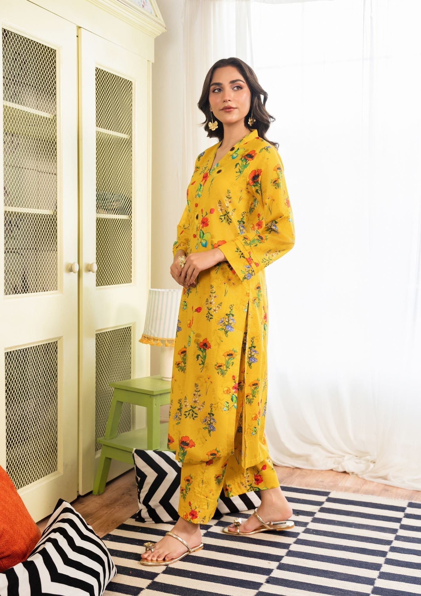 Yolo Pret Digital Print Lawn GULMEENA G25 0012 Women 2pcs