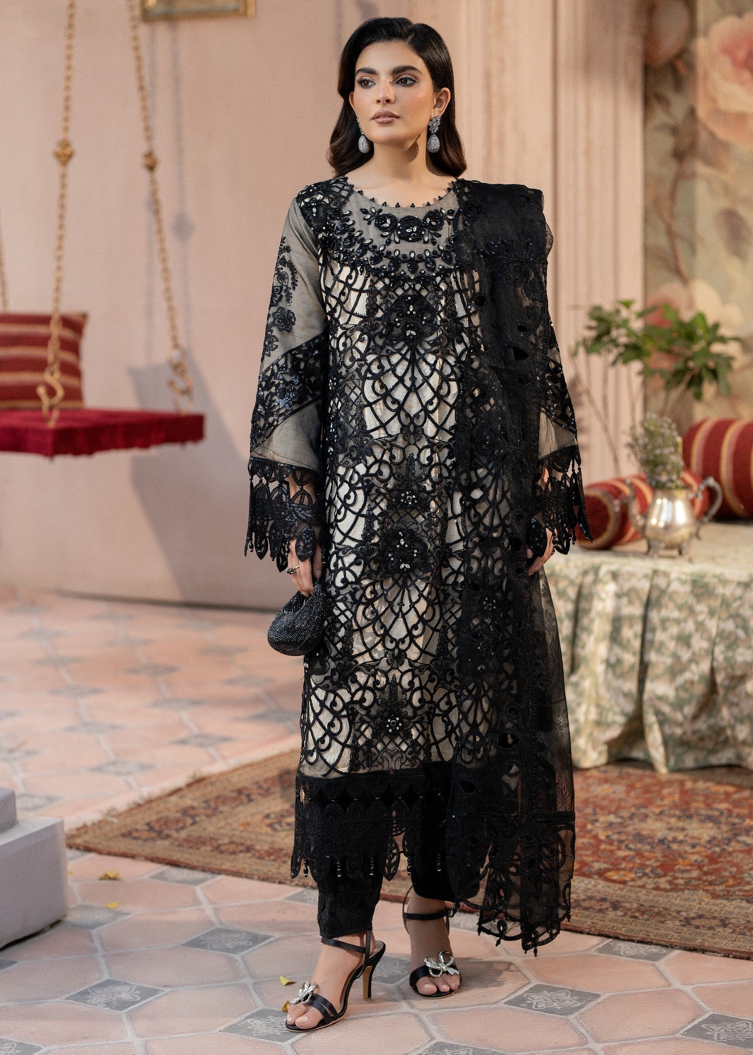 Malhaar MAL AL 4135 BLACK Women 3pcs