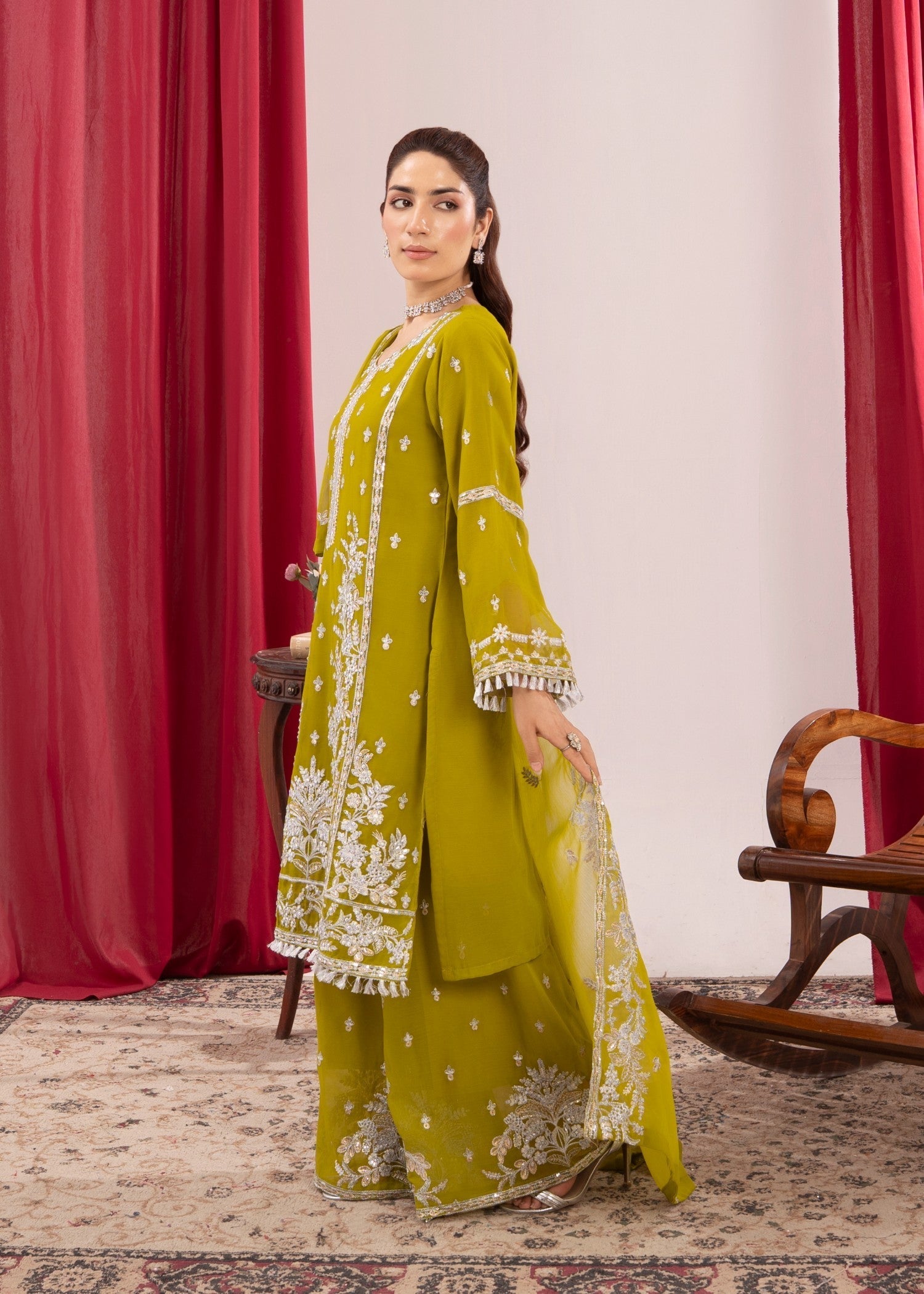 Four Season Boutique AFSHEEN PARROT GREEN Women 3pcs