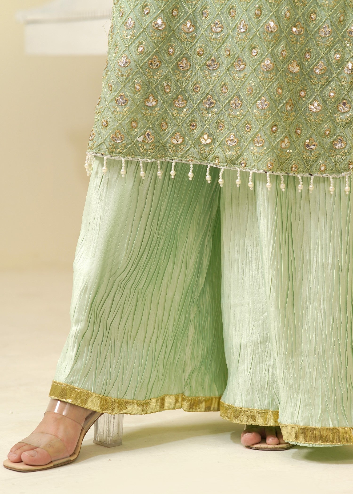 Rangoon Clothing Kubra Pistachio Women 3pcs