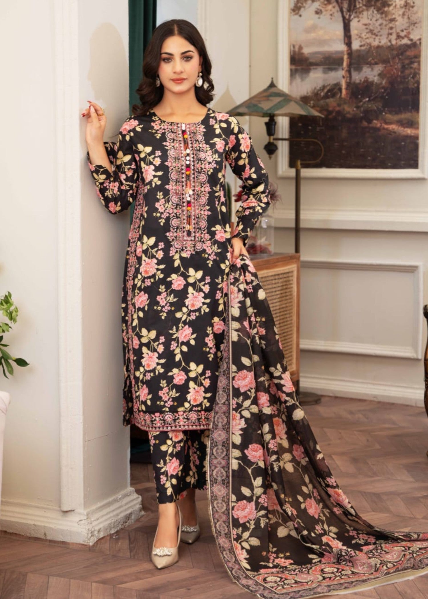Gul Fashion Embroidered Lawn Kurta Set 08 Women 3pcs