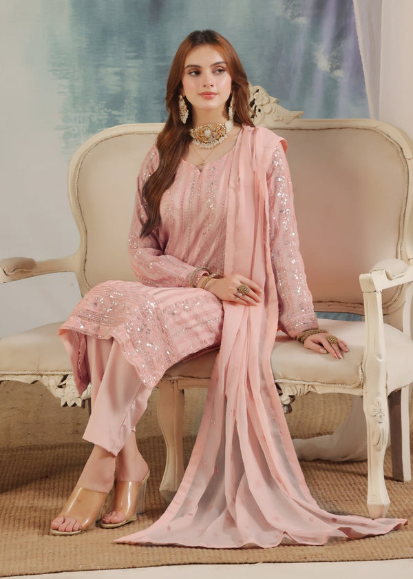 Abaan Zohan Chandni Tea Pink Women 3pcs