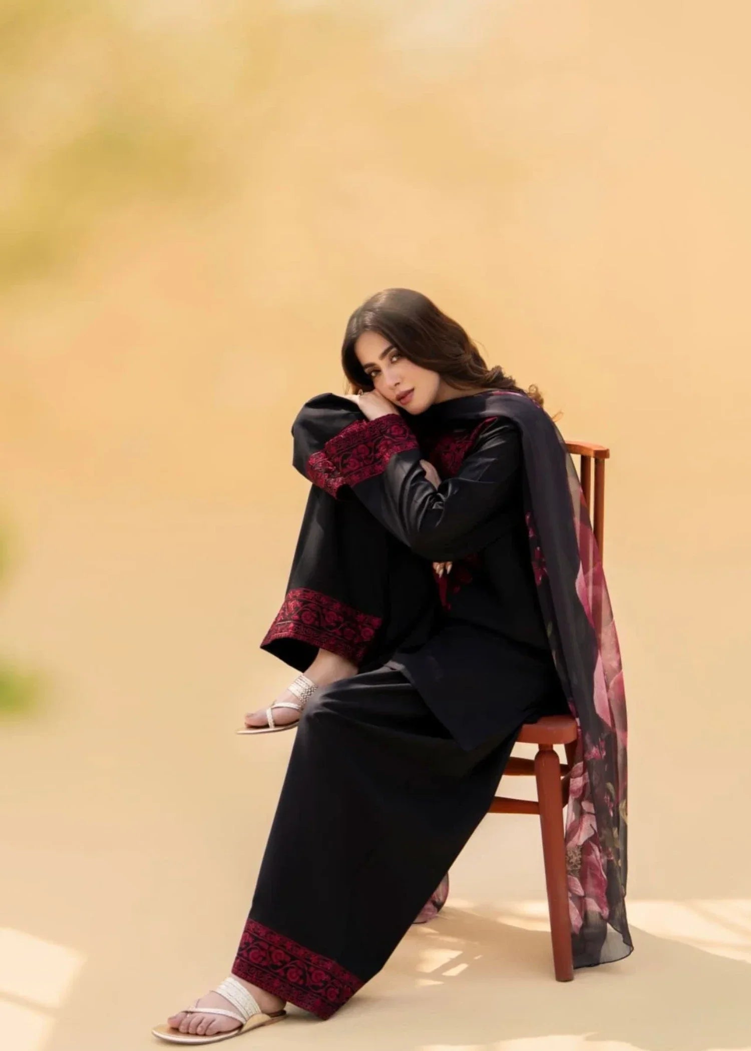 Rosyribbons Noir Black Stitched Women 3pcs