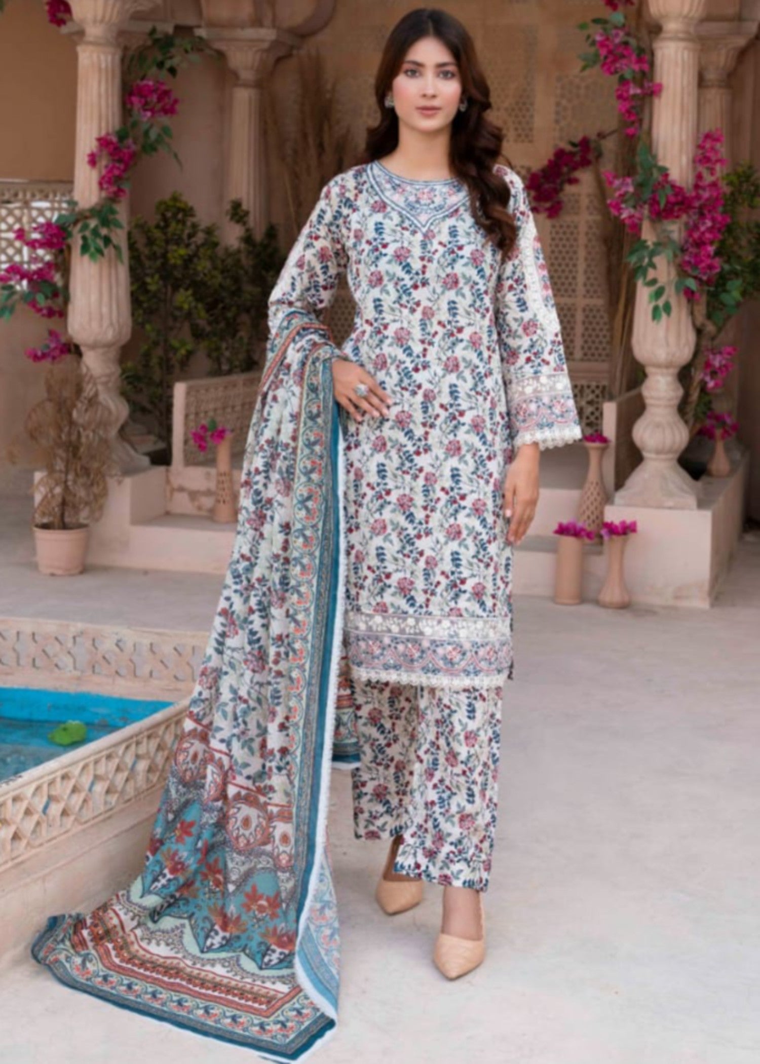 Gul Fashion Embroidered Lawn Kurta Set 09 Women 3pcs