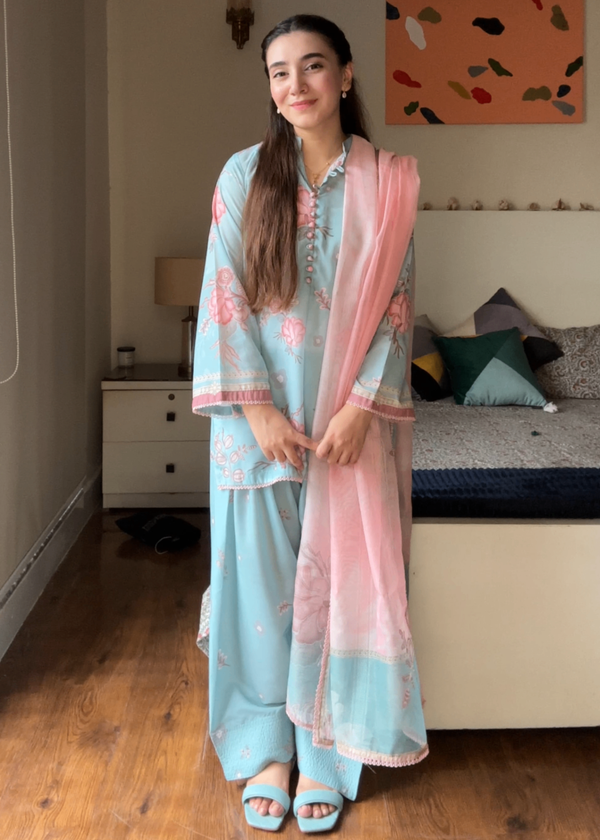 Bareen SLP04 BLUE PINK Women 3pcs