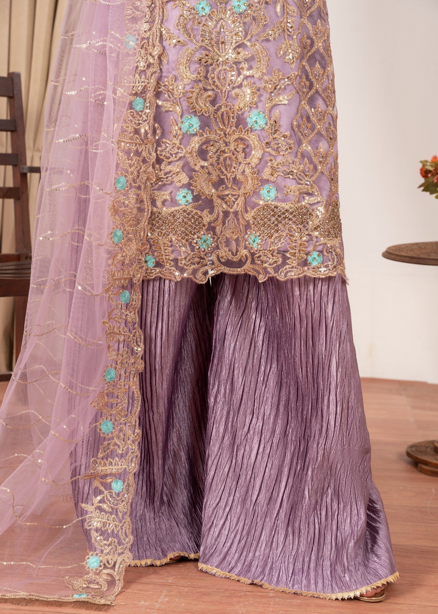 Four Season Boutique MALHAAR CRUSH MAUVE Women 3pcs