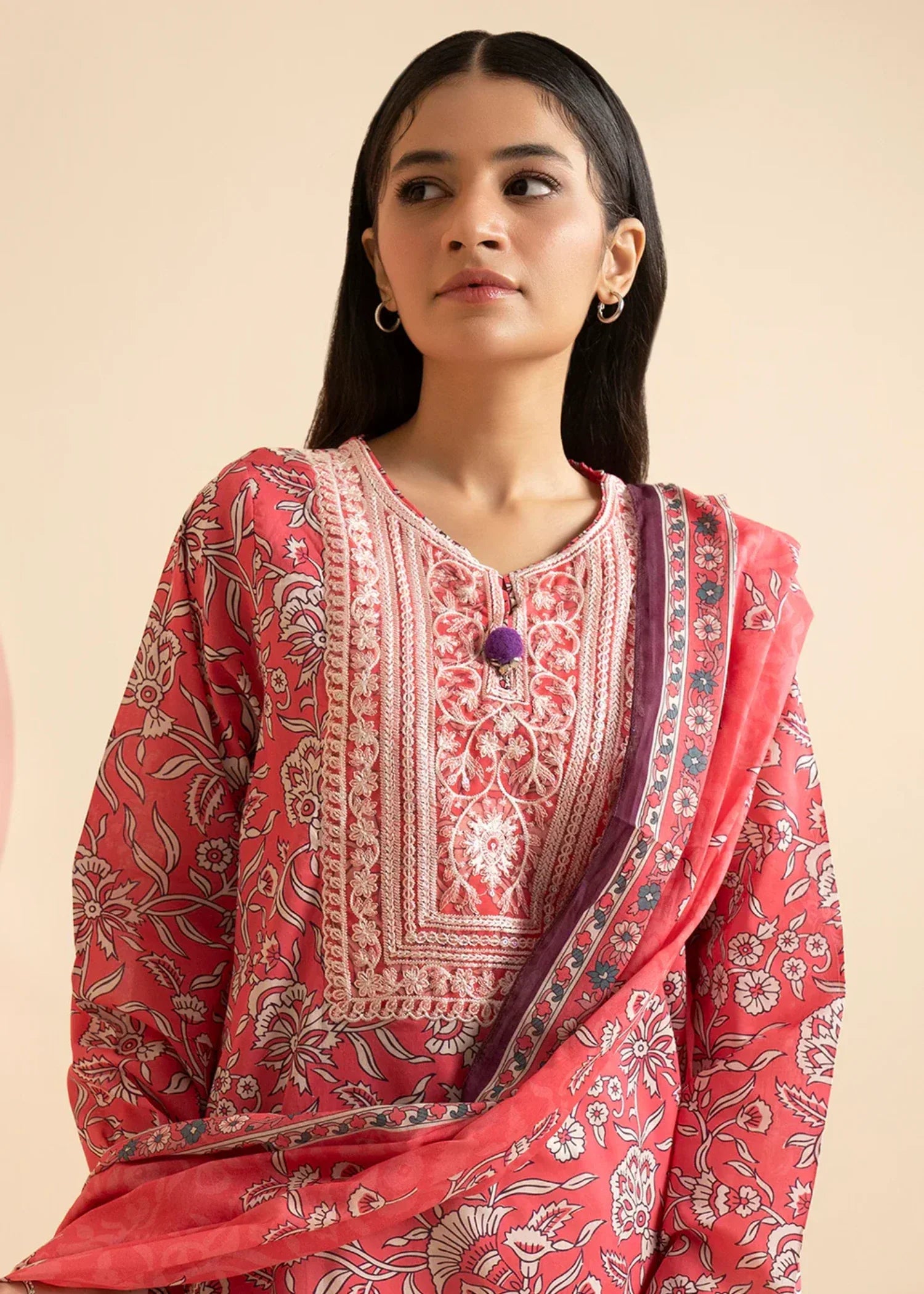 Zellbury WPS2521476 Coral Red Women 2pcs