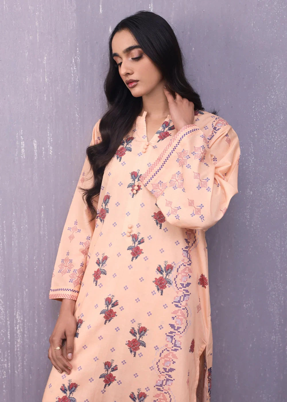 Rashid Textile Stitched Digitally Printed Lawn 1024 Women 2pcs