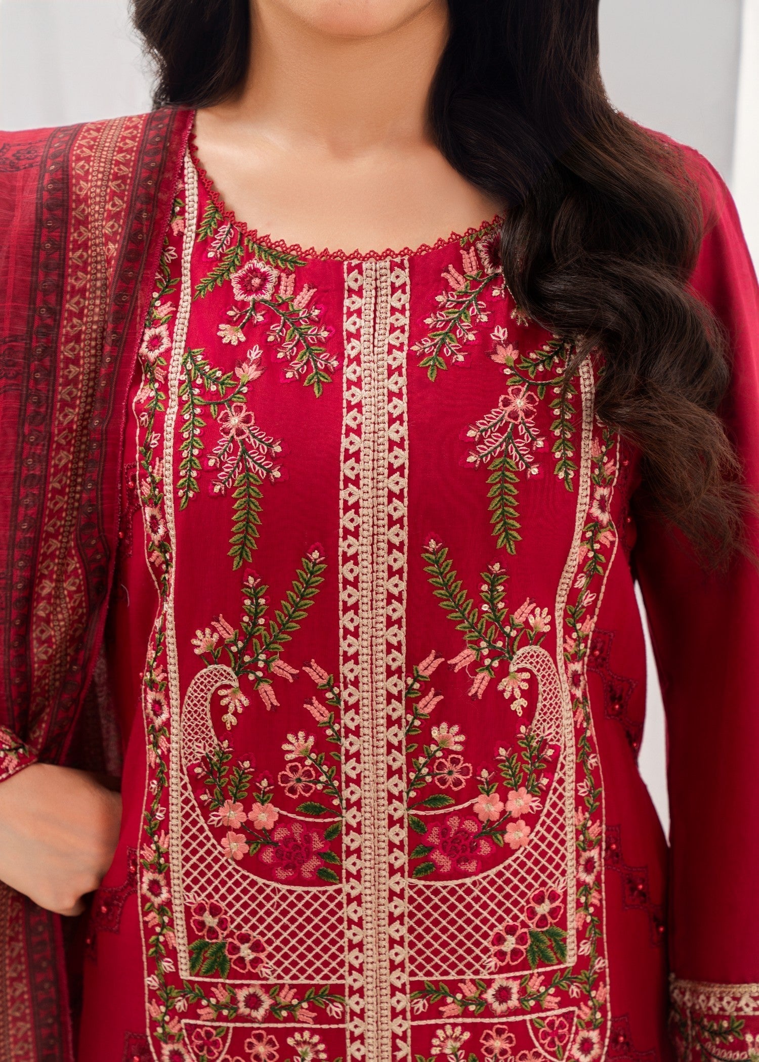 Sahibas By Mirza Virsa Maroon Women 3pcs