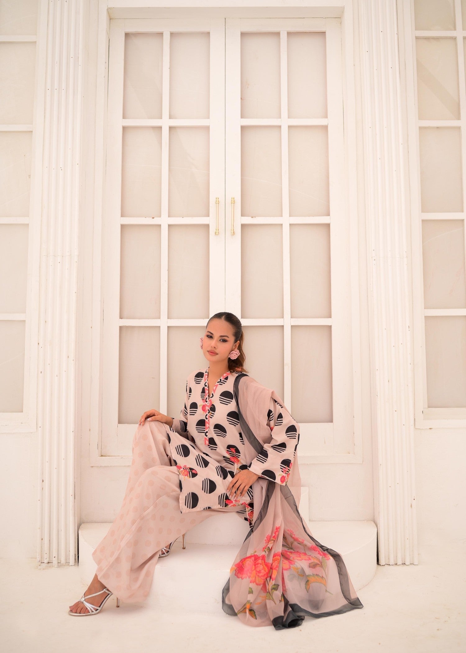 The Affordable Designer Black polka Women 3pcs