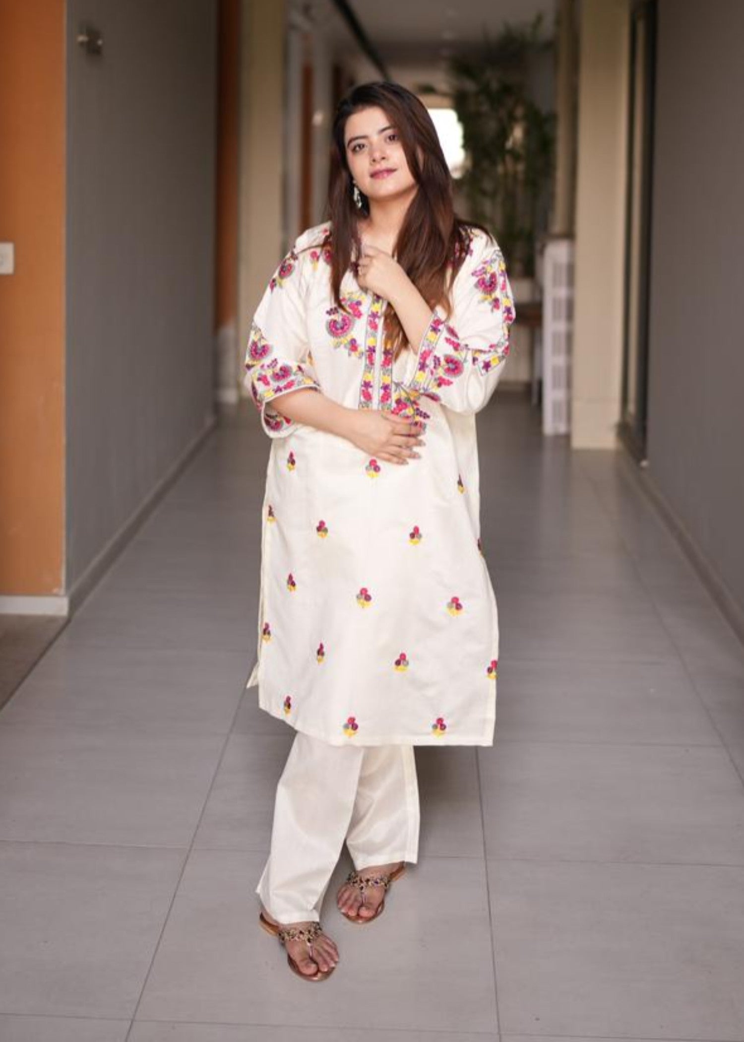 Tehzeeb Libas SOHNI KHADI NET Women 2pcs