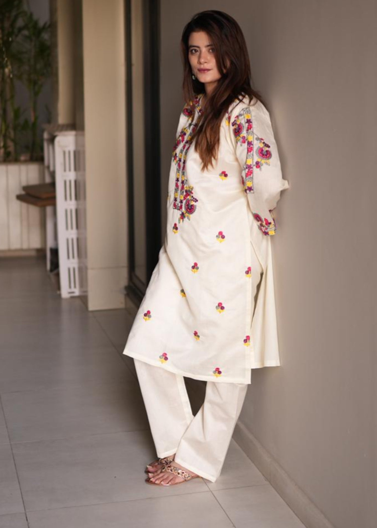 Tehzeeb Libas SOHNI KHADI NET Women 2pcs