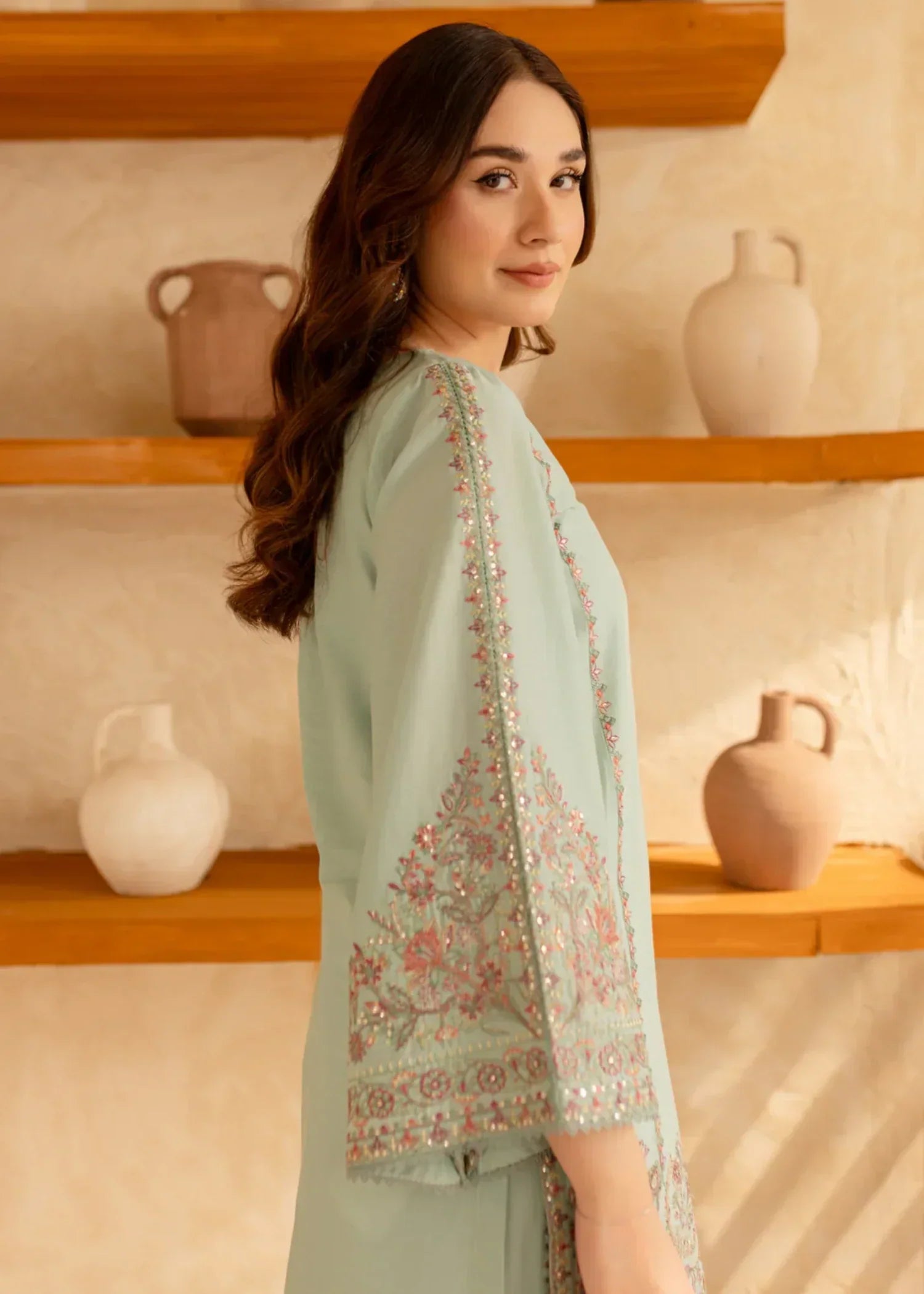 Ramal Novoh embroidered dress Women 2pcs