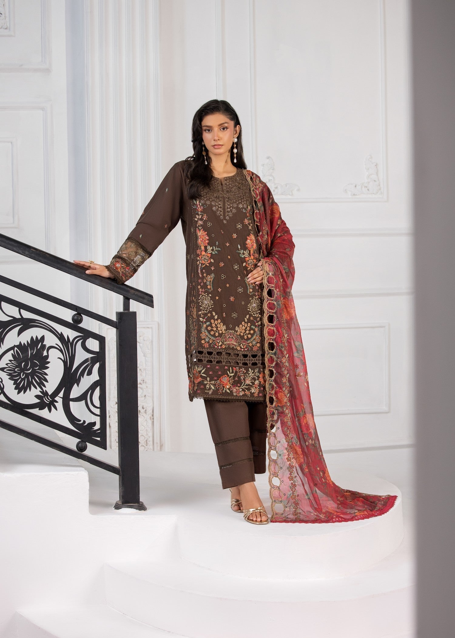 Bin Tayyab (BT006376 BRN 02) Women 3pcs