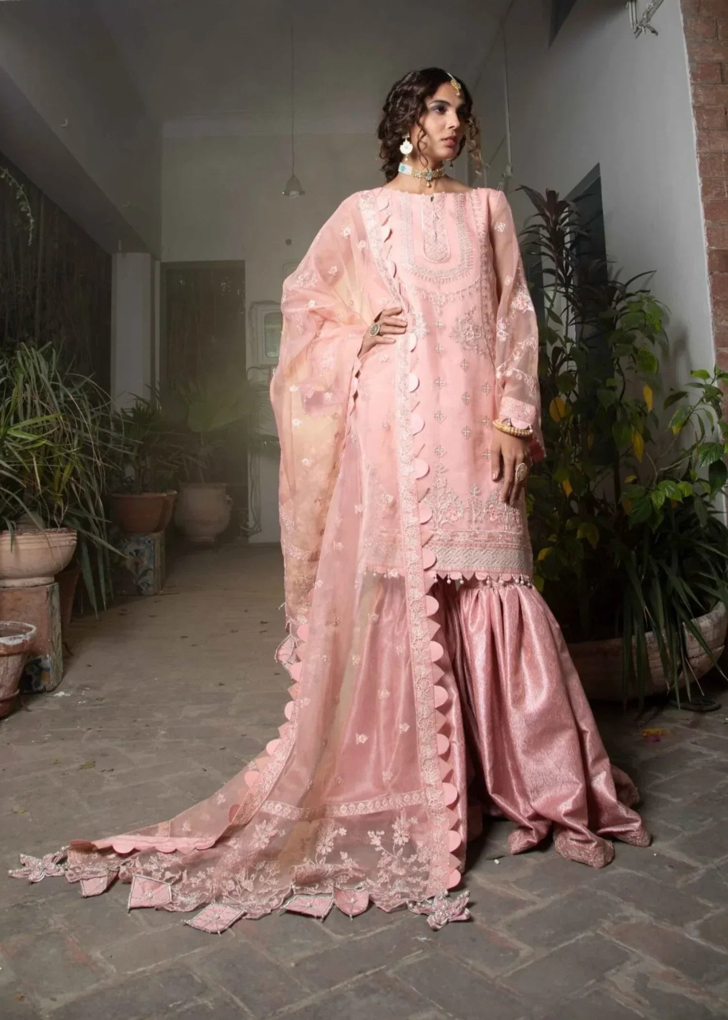 Surmai Gulnara 3 ( PCS EMBROIDER HAND EMBELLISHED SUIT) Women 3pcs