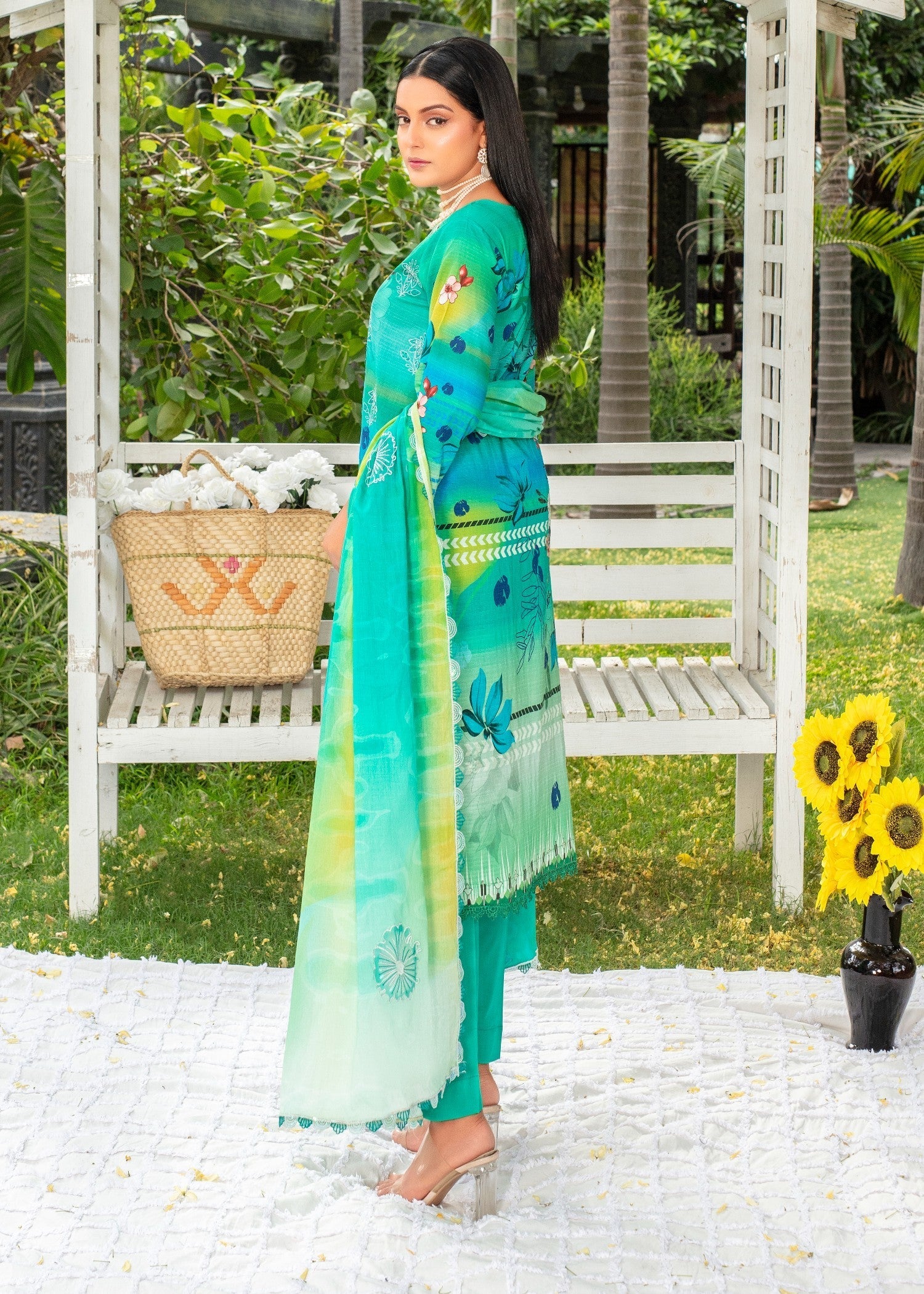 Ayeza Collection Aqua Kurta Set 03 Women 3pcs