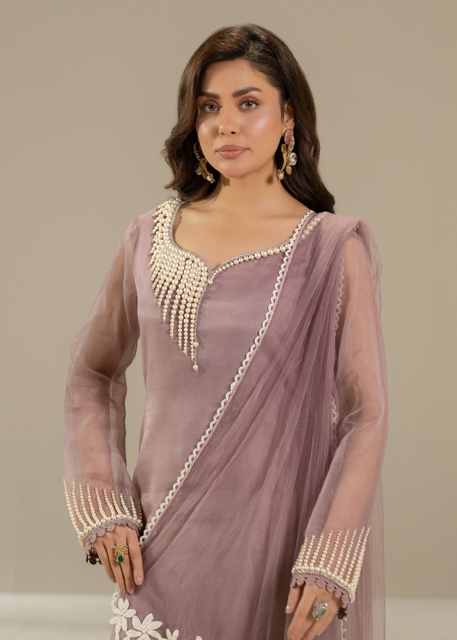 Khuda Baksh Creations Z 305 Lilac Women 4pcs