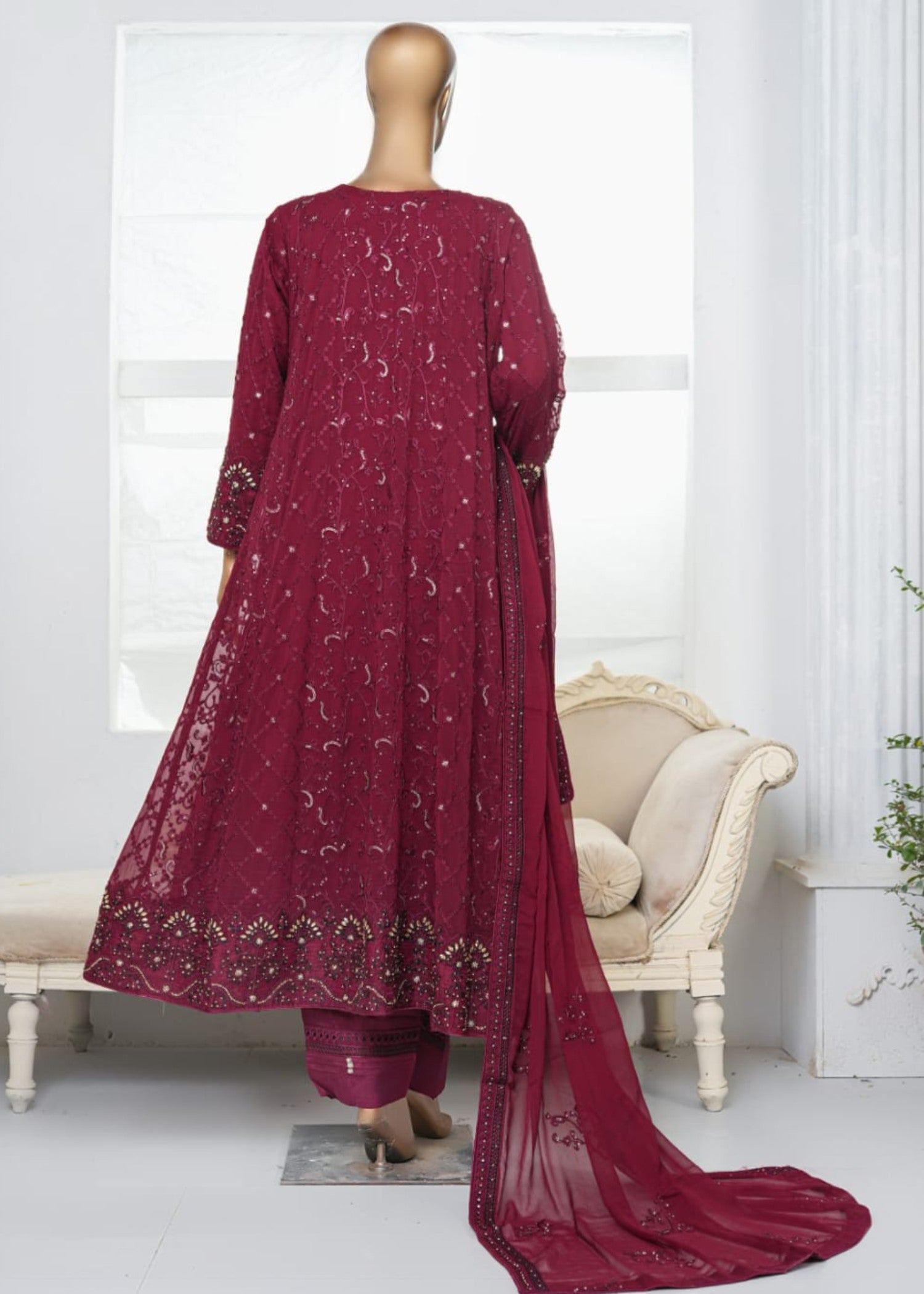 Ahmed Creations Kinza Magenta Women 3pcs