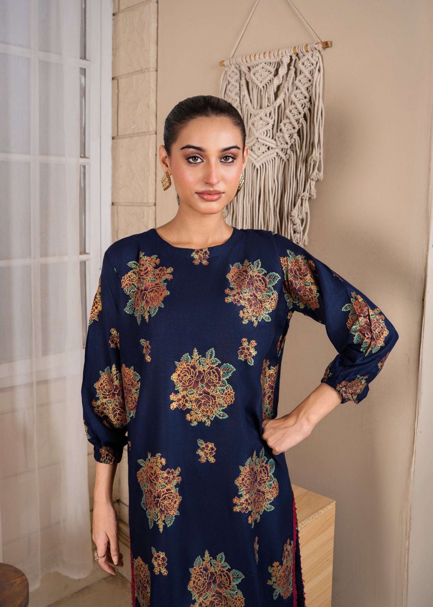 Gulposh Adaab (Printed ) Blue Women 2pcs