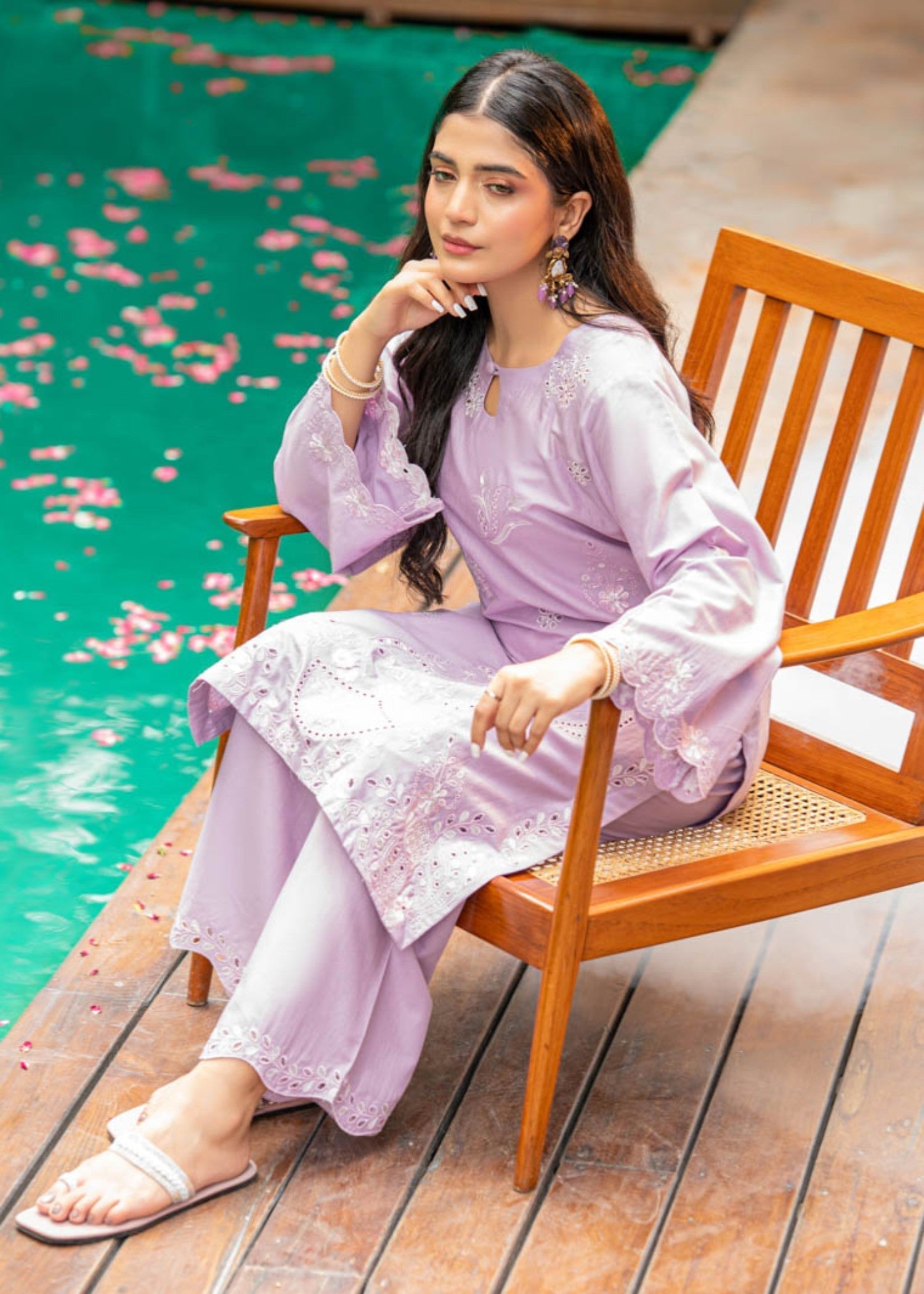 Tng (The Next Generation) Banafshaan | | Embroidered | Lilac Women 2pcs