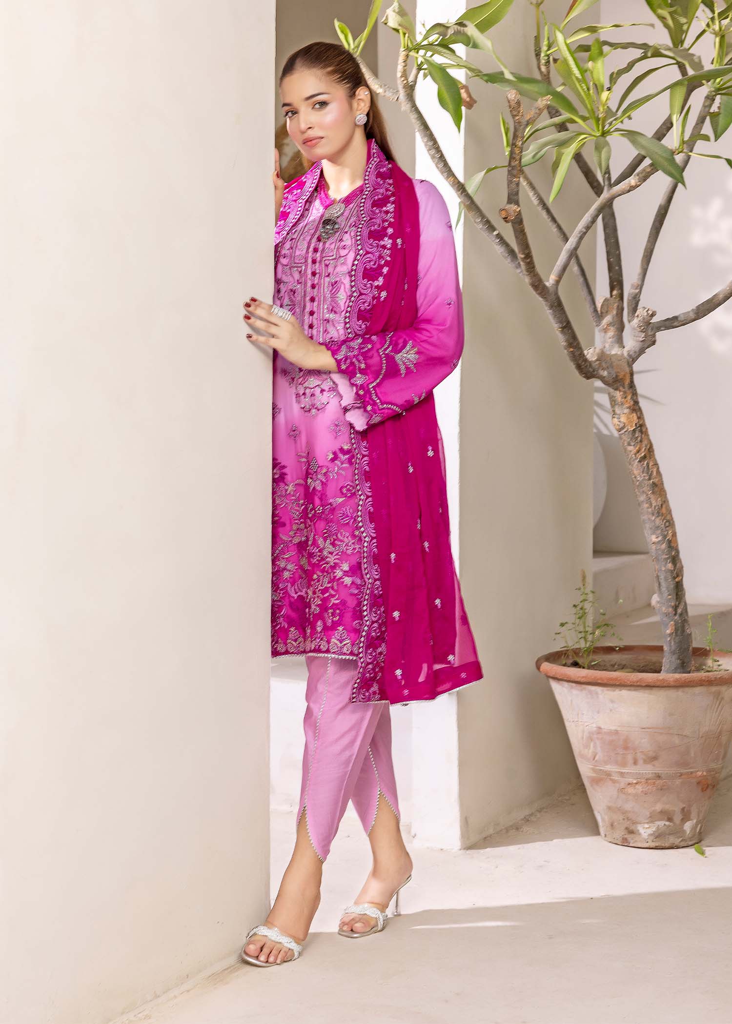 Kanwal Zainab FUCHSIA BLOOM Women 3pcs