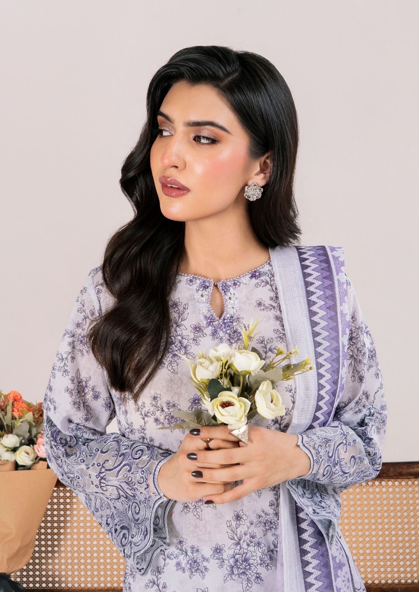 Alfatah Pret Printed Lawn with Embroidery RANAAI S25 0007 Women 3pcs