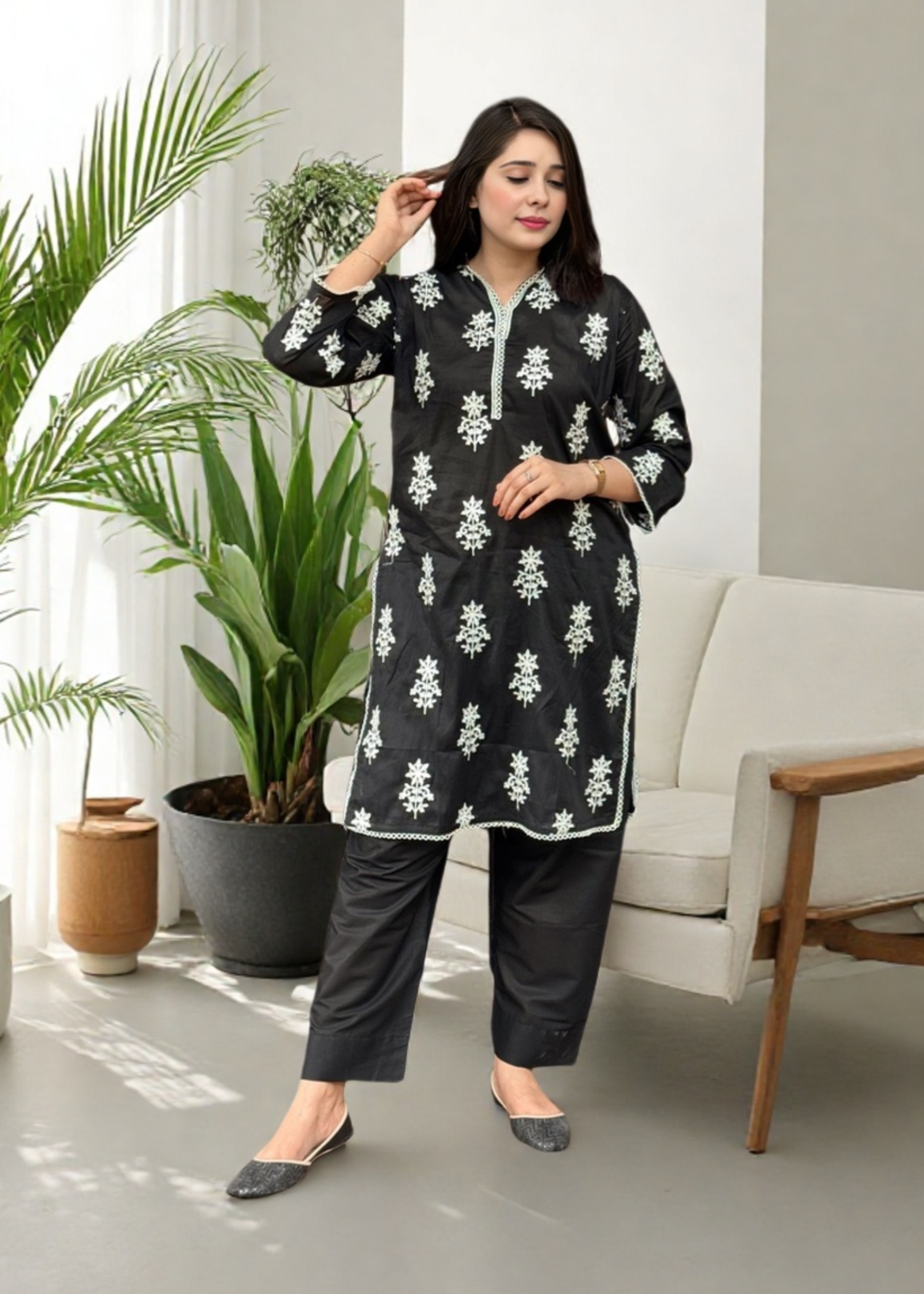 Mirhal Fashion Meme Black Women 2pcs