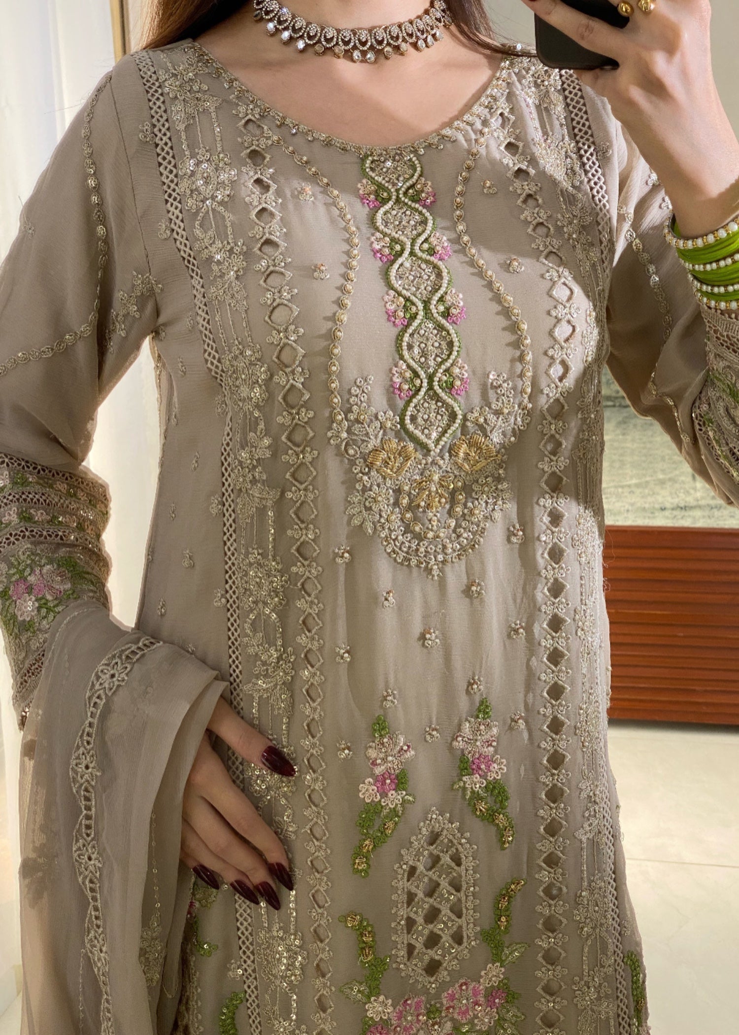 Ayesha B beige (Rani) Women 3pcs