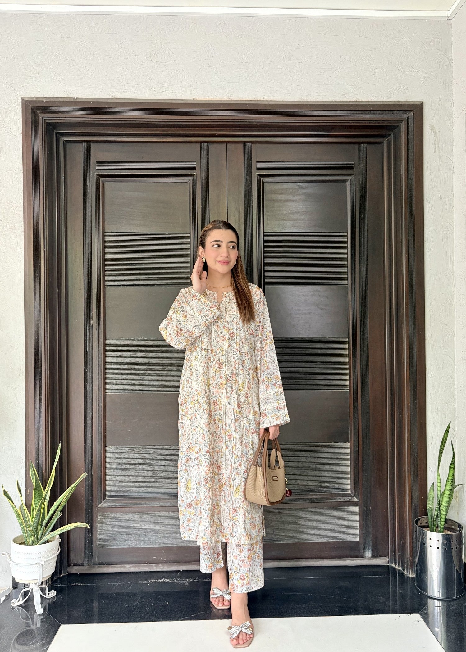 Zenyre Floral Mosaic Printed Set Women 2pcs