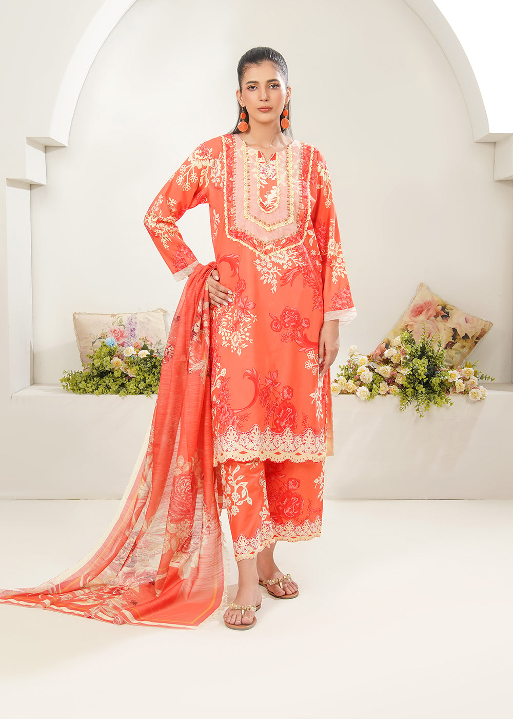 Elara Official Coral bloom Women 3pcs