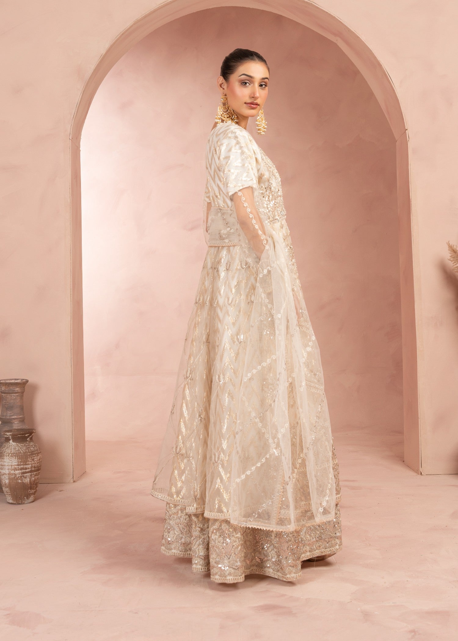 Four Season Boutique MAHRANI CREAM GOLD Women 3pcs