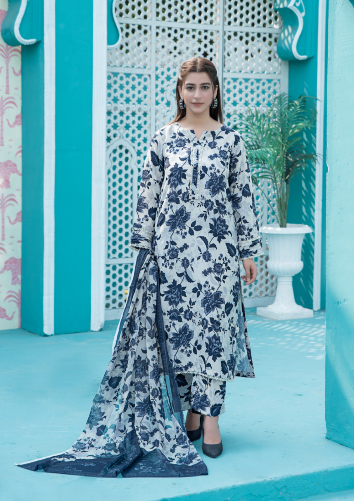 Yolo Pret Printed Arabic Silk Lawn FATAH F25 0013 Women 3pcs