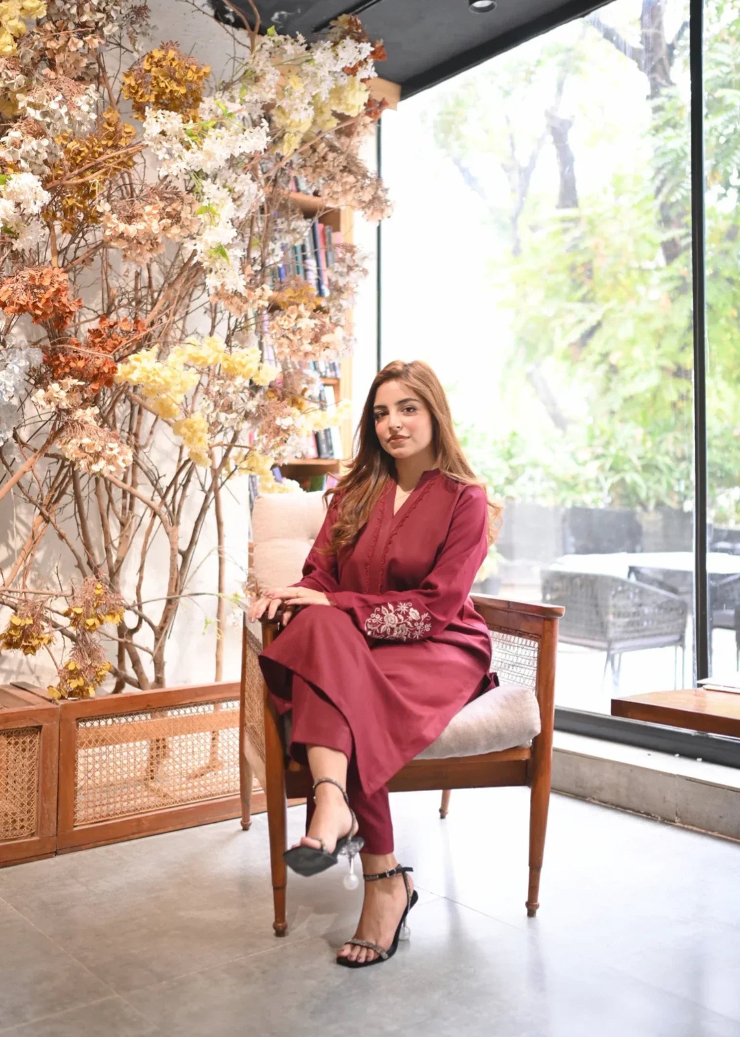 Kashqai Aidah Embroidered Women 2pcs