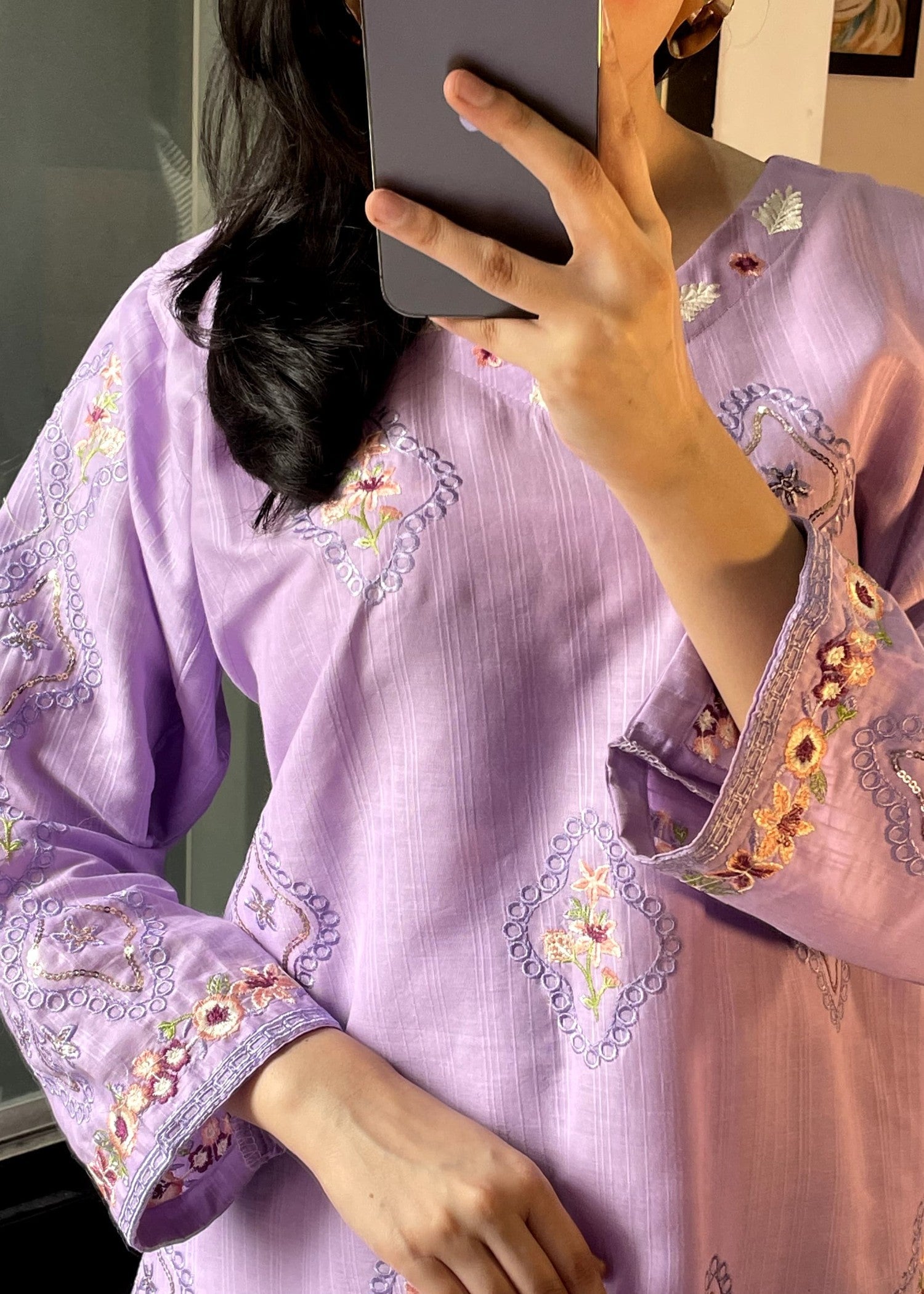 Tehzeeb Libas NOIR BLOOM Women 2pcs