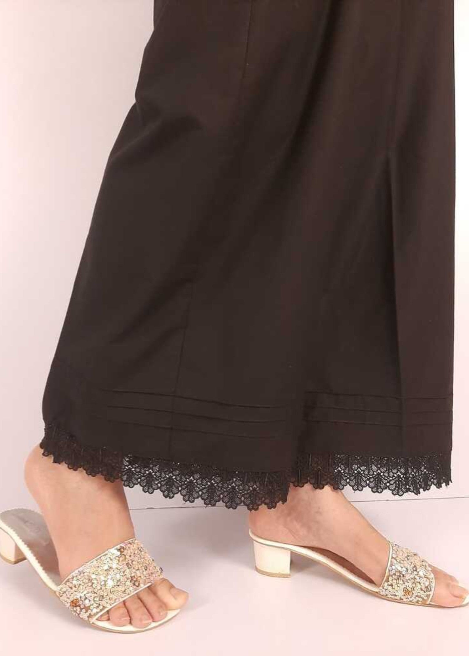 Zardi Laced Palazzo – Cotton – Black – ZT03 Women 1pcs