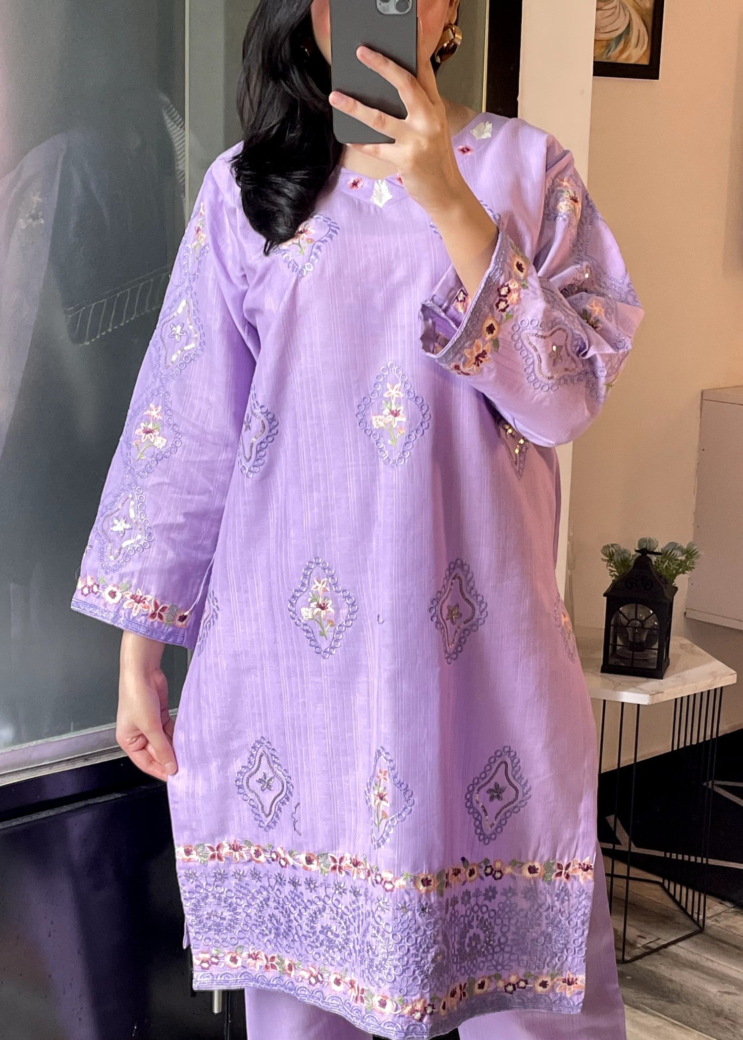 Tehzeeb Libas NOIR BLOOM Women 2pcs