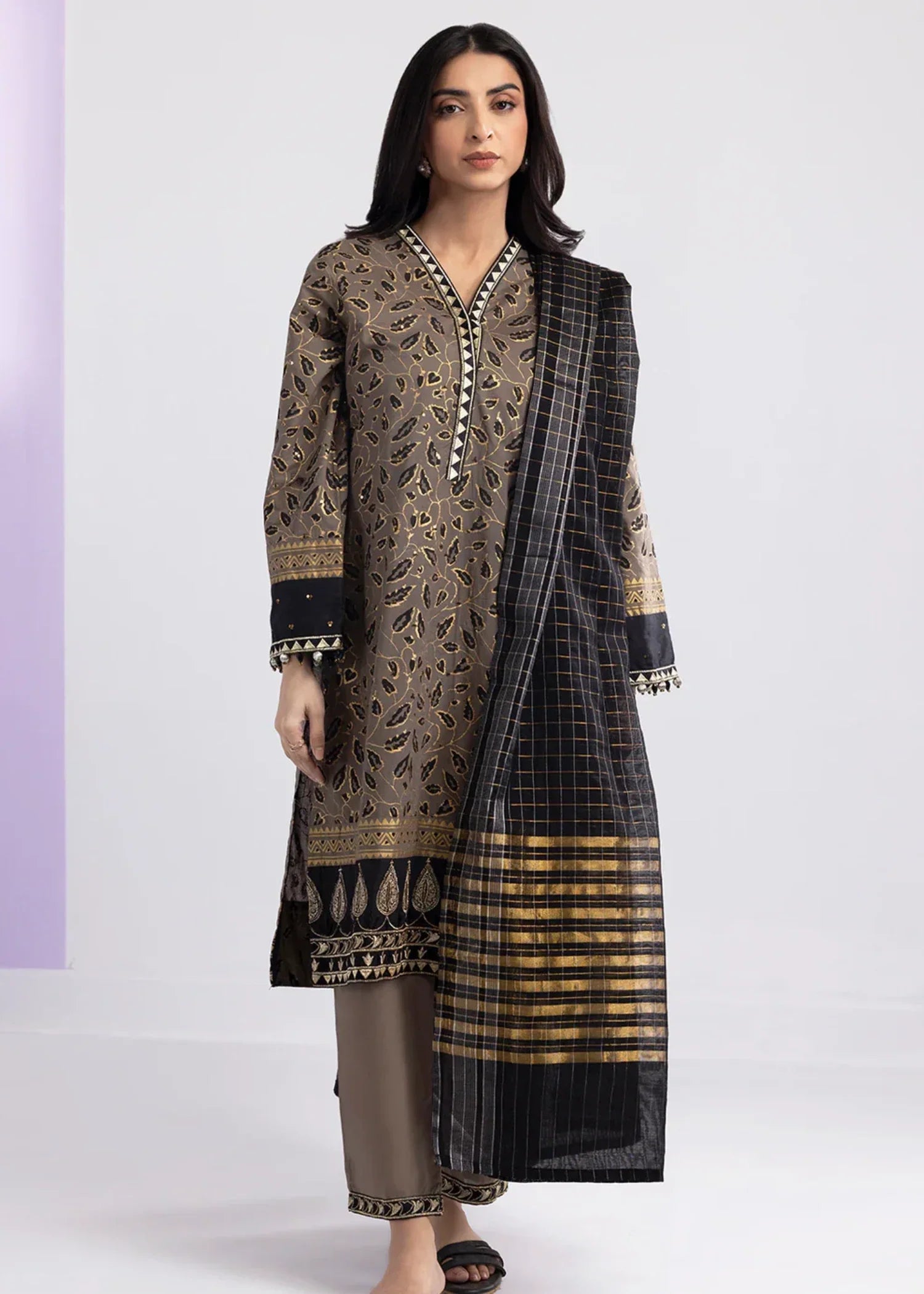 Zellbury WPC2433421 Tan Brown Women 3pcs