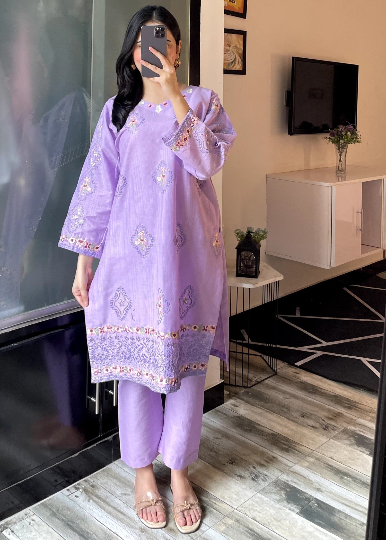 Tehzeeb Libas NOIR BLOOM Women 2pcs