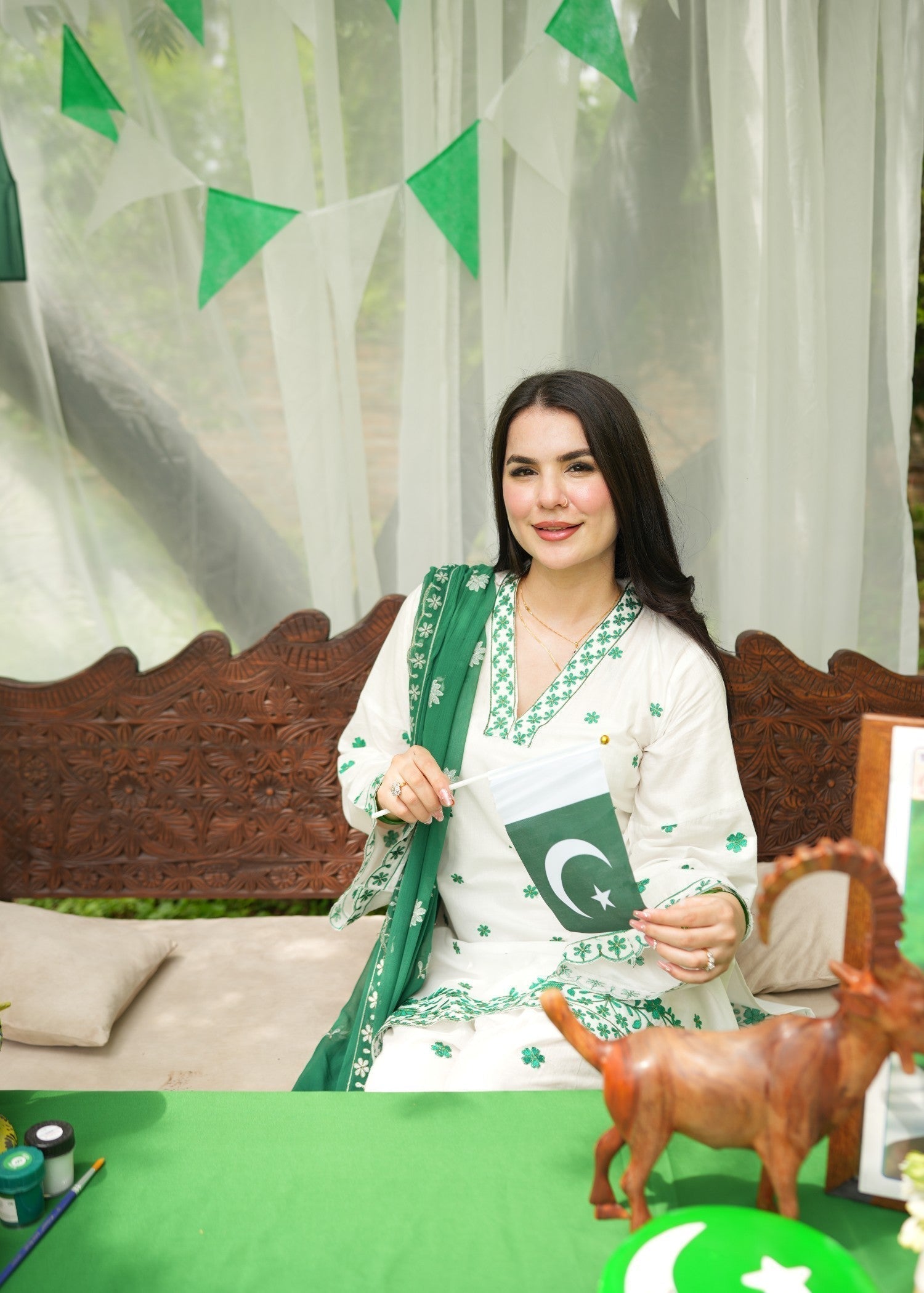 Aster Farshi Shalwar Pakistani Ethnic Lawn Dress Women 3pcs