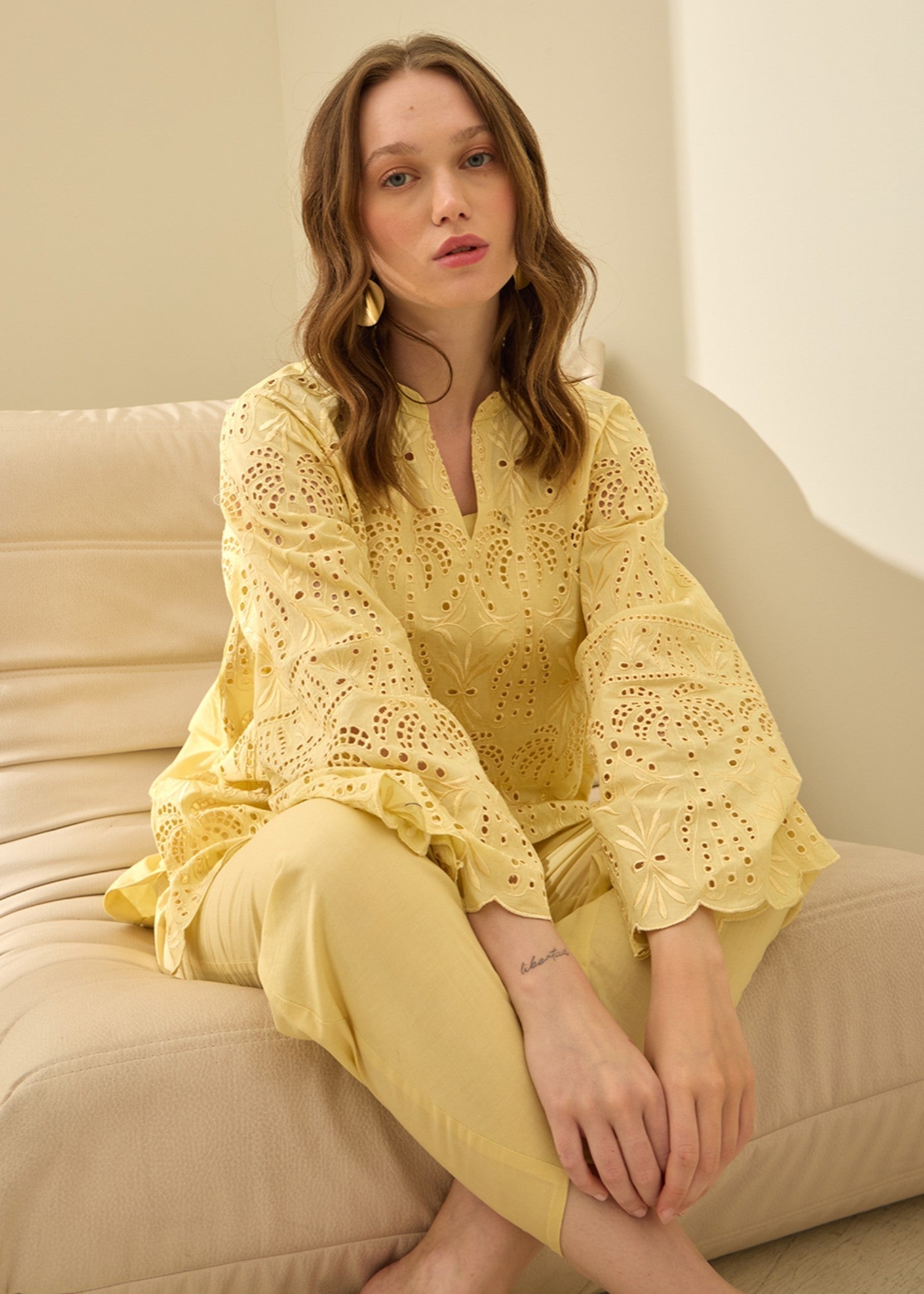 Kiara Rielle – Embroidered Co ords Set Women 2pcs