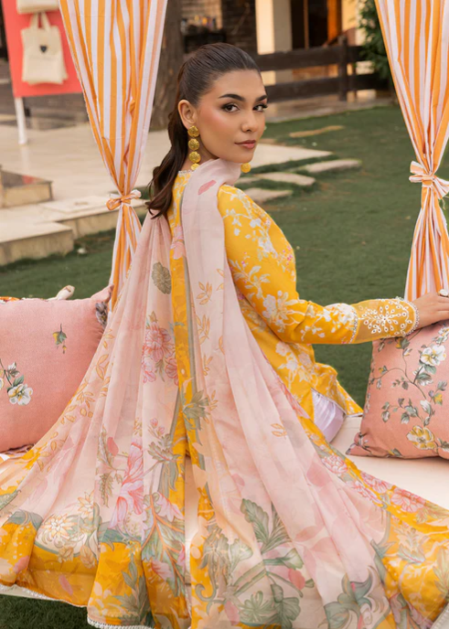 Meeral Luxe Yellow Amber Bloom Women 3pcs