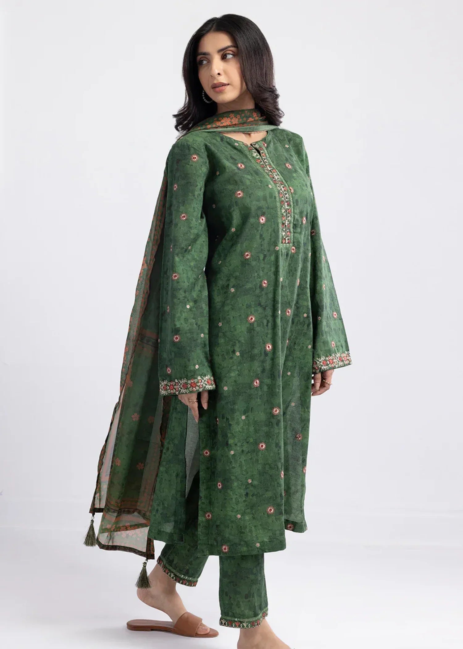 Zellbury WPS2532648 Dark Green Women 3pcs