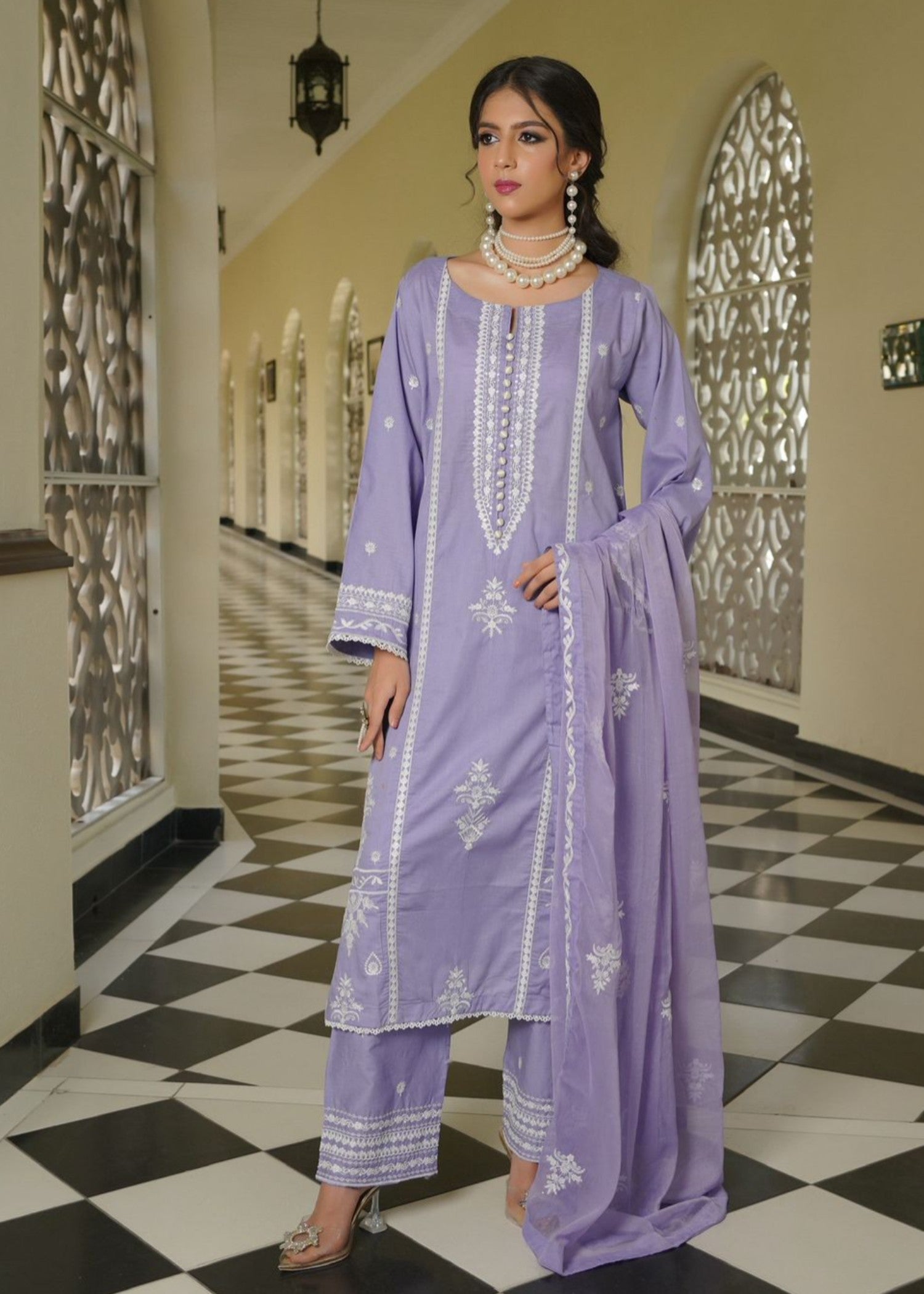 Rangoon Clothing Zaina Lavender Women 3pcs
