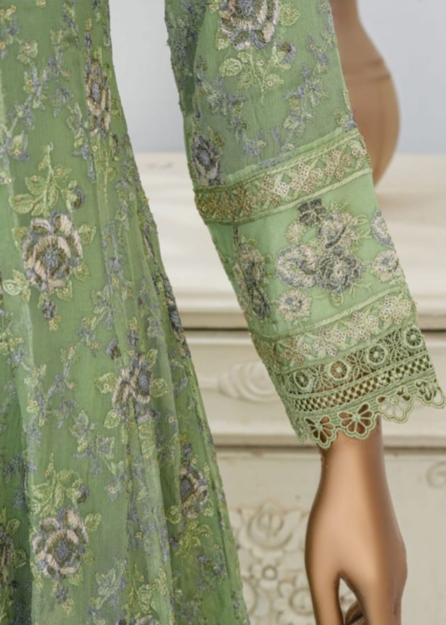 Ahmed Creations AREEBA PISTACHIO GREEN Women 3pcs