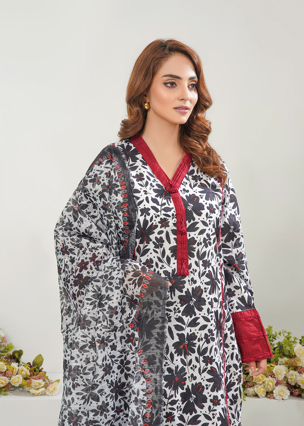 Elara Official Noir Bloom Printed Women 3pcs