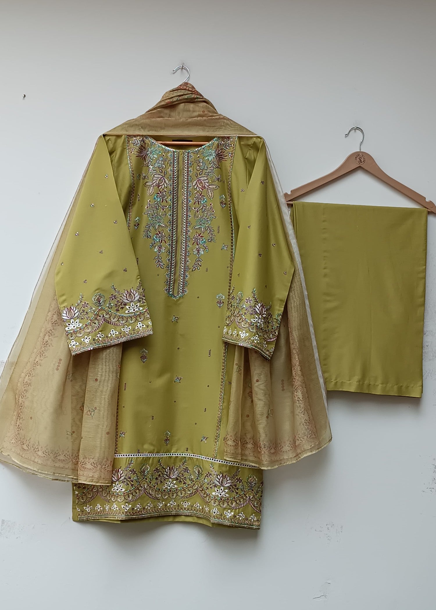 Lubana Store MOJEEB UC OLIVE Women 3pcs