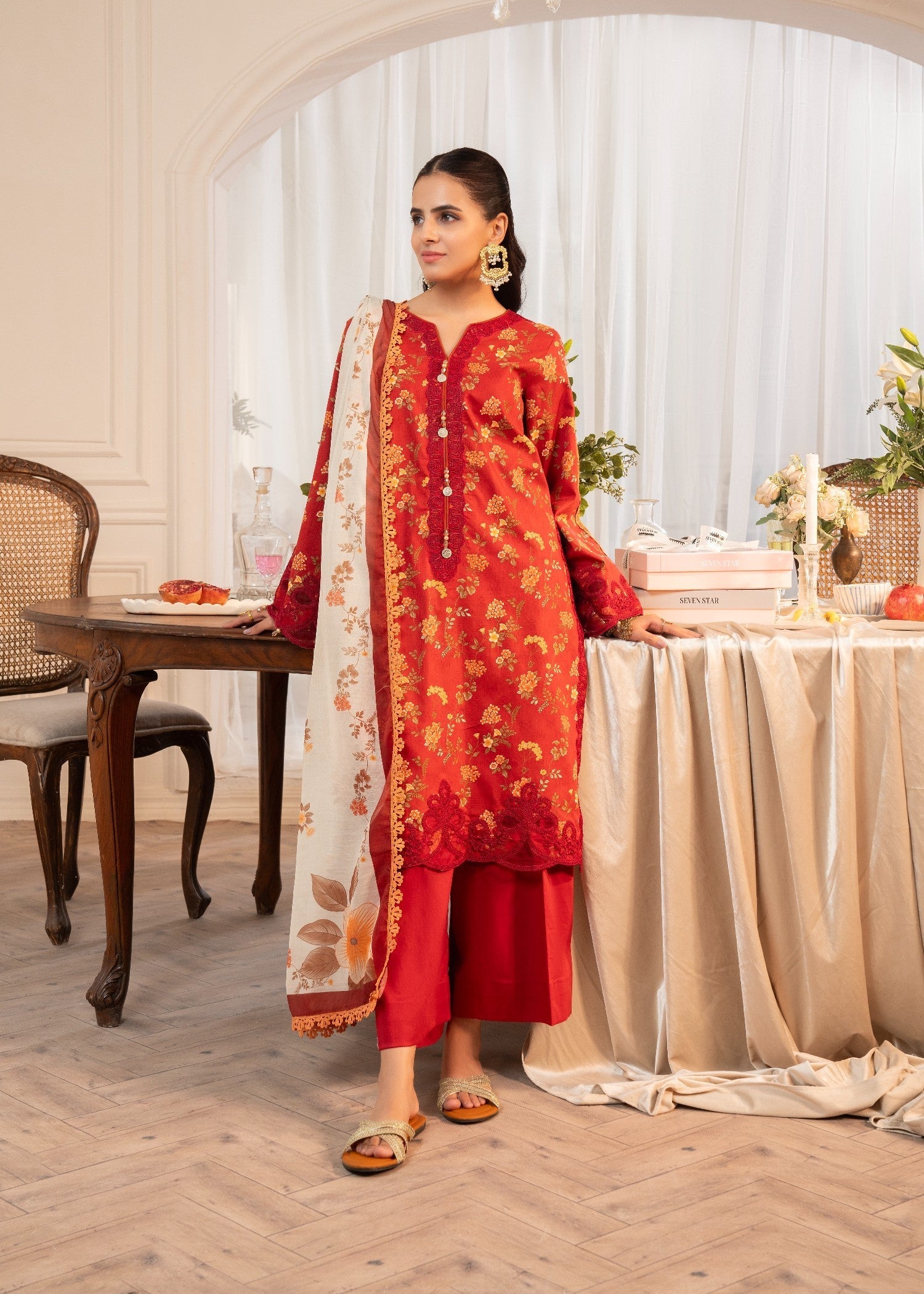 Maisa By Seven Star Printed Embroidered | MPT 2617 Women 3pcs