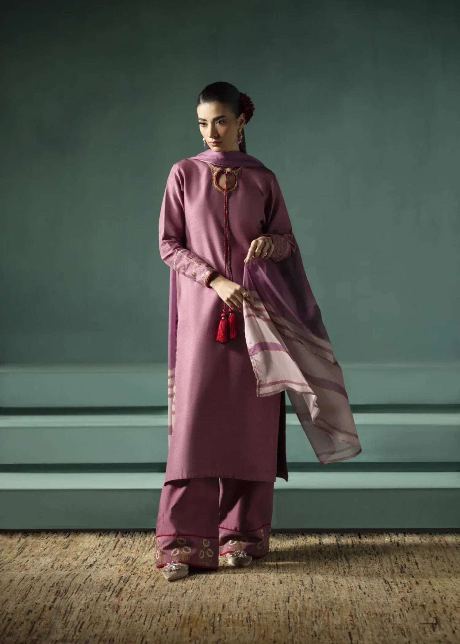 Jahaan Mauve Women 3pcs