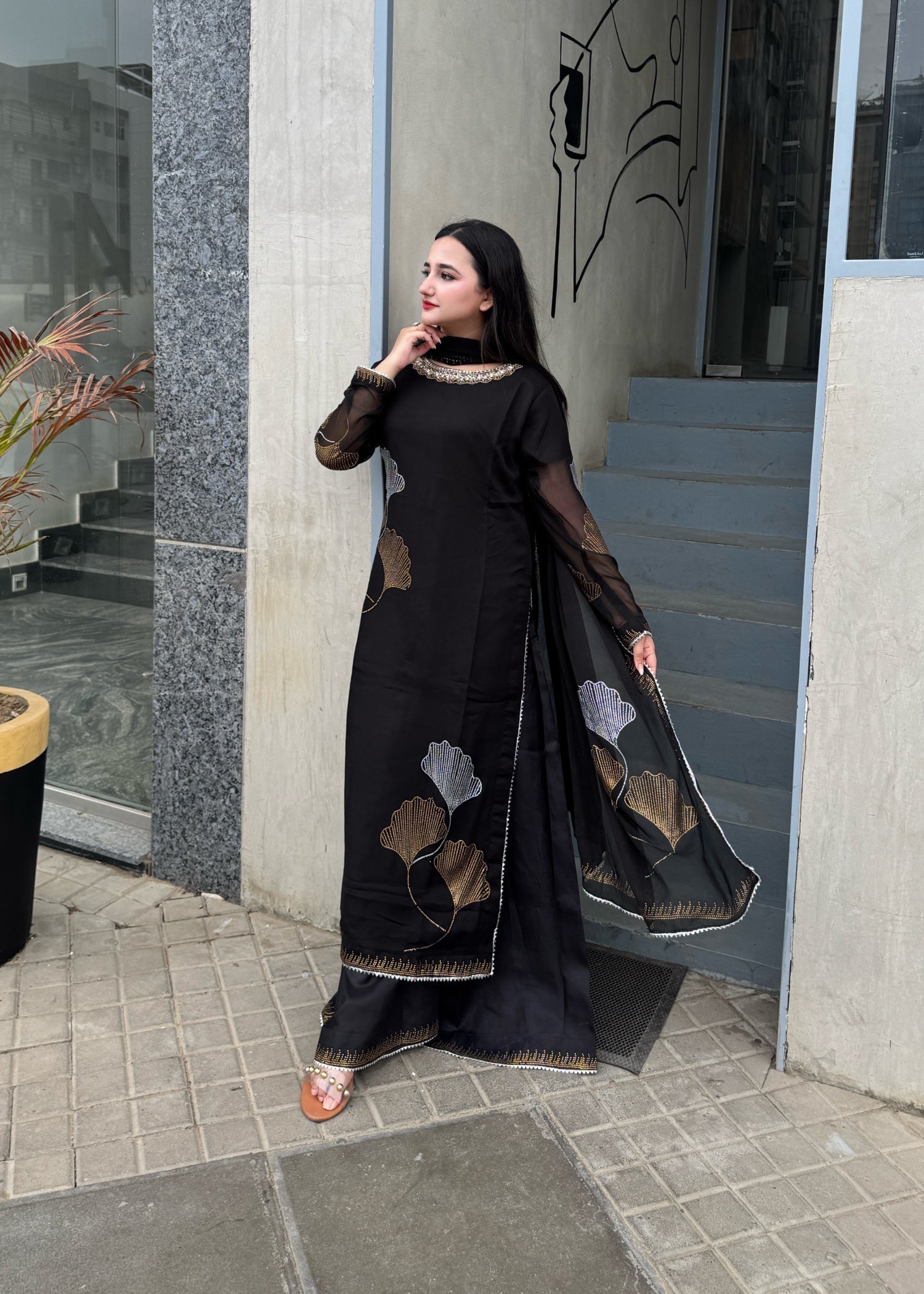 Suits By Sadia BLACK STONE Women 3pcs